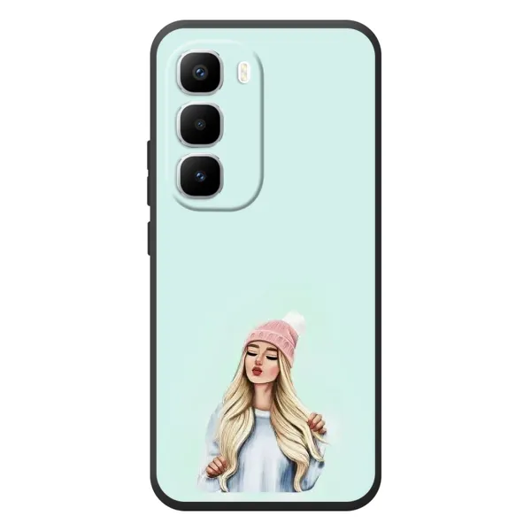 Чехол с рисунком «В шапке» для Infinix Hot 60 Pro Plus Чехол с рисунком «В шапке» для Infinix Hot 60 Pro Plus