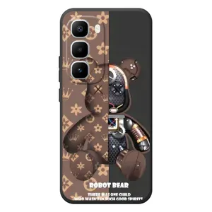 Силиконовый чехол для Infinix Hot 60 Pro Plus (Медмедь Луи Виттон)