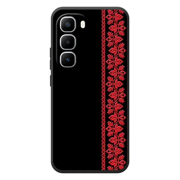 Чехол с рисунком «Вышиванка на черном» для Infinix Hot 60 Pro Plus Чехол с рисунком «Вышиванка на черном» для Infinix Hot 60 Pro Plus
