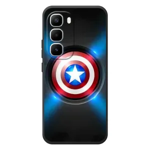 Чехол с Щитом Капитана Америки на Infinix Hot 60 Pro Plus (Яркий Щит Капитана)