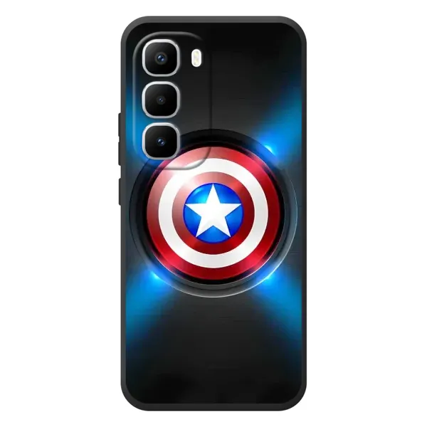 Чехол с рисунком «Яркий Щит Капитана» для Infinix Hot 60 Pro Plus Чехол с рисунком «Яркий Щит Капитана» для Infinix Hot 60 Pro Plus