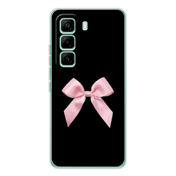 Чехол с рисунком «Бант на черном» для Infinix Hot 60 Pro Чехол с рисунком «Бант на черном» для Infinix Hot 60 Pro