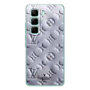 Текстурный Чехол Louis Vuitton для Хот 60 Про (Белый ЛВ)