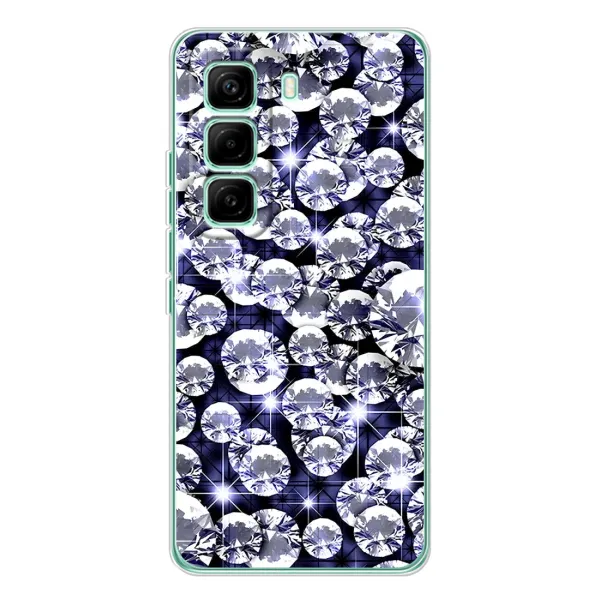 Чехол с рисунком «Бриллианты» для Infinix Hot 60 Pro Чехол с рисунком «Бриллианты» для Infinix Hot 60 Pro