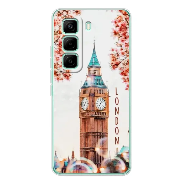 Чехол с рисунком «Часы Лондон» для Infinix Hot 60 Pro Чехол с рисунком «Часы Лондон» для Infinix Hot 60 Pro