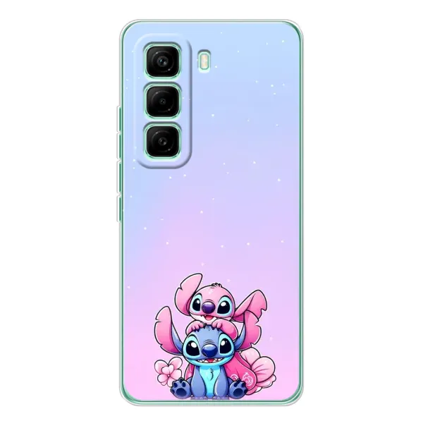 Чехол с рисунком «Энджл и Стич» для Infinix Hot 60 Pro Чехол с рисунком «Энджл и Стич» для Infinix Hot 60 Pro