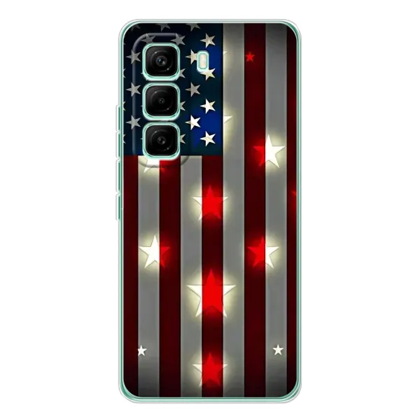 Чехол с рисунком «Флаг США 2» для Infinix Hot 60 Pro Чехол с рисунком «Флаг США 2» для Infinix Hot 60 Pro