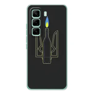 Чехол с картинкой (Патриотический ГЕРБ) на Infinix Hot 60 Pro (Герб - Молотова)