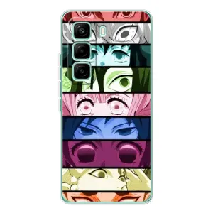 Силіконові чохлі з очіма Anime для Хот 60 Про (Очі Хашира)