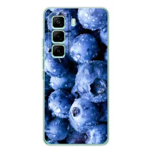 Чехол с изображением вкусной еды для Infinix Hot 60 Pro (Голубика)