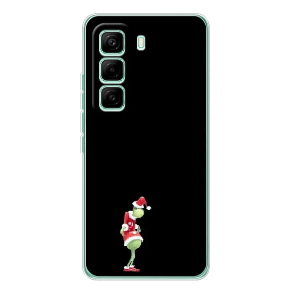 Чехол с рисунком «Гринч на чорном» для Infinix Hot 60 Pro Чехол с рисунком «Гринч на чорном» для Infinix Hot 60 Pro