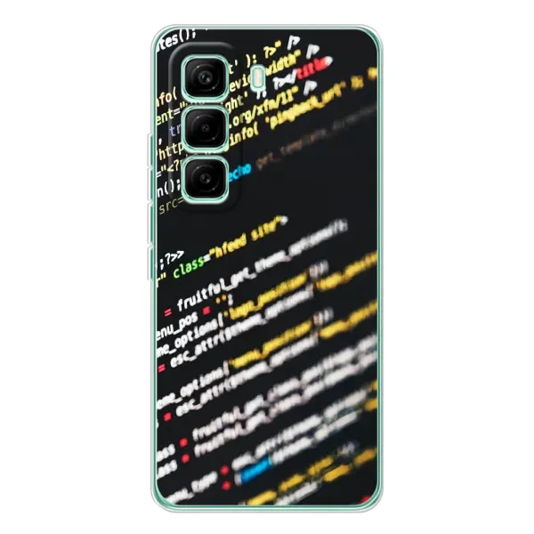 Чехол с рисунком «Код» для Infinix Hot 60 Pro