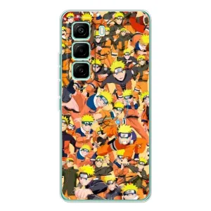 Чохли з принтом НАРУТО на Infinix Hot 60 Pro (Коллаж Наруто)