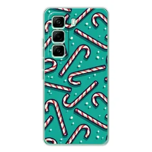 Силиконовый бампер на рождество для Infinix Hot 60 Pro (Леденцы)