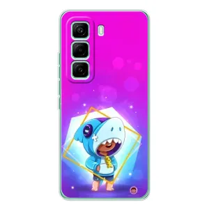 Чохол Бравл Старс для Infinix Hot 60 Pro (Леон у костюмі Акули)