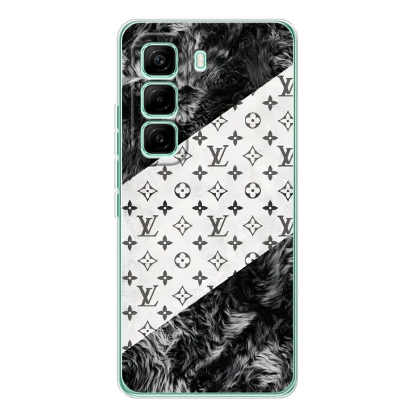 Чехол с рисунком «LV на белом» для Infinix Hot 60 Pro Чехол с рисунком «LV на белом» для Infinix Hot 60 Pro