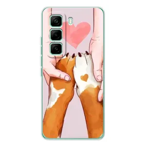 Чехол (ТПУ) Милые собачки для Infinix Hot 60 Pro (Любовь к собакам)