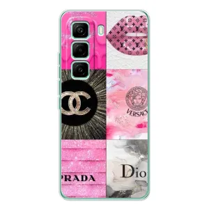 Чохол (Dior, Prada, YSL, Chanel) для Infinix Hot 60 Pro (Модніца)