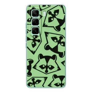 Силіконовий Чохол з Энотами на Infinix Hot 60 Pro (Мордочки Єнота)