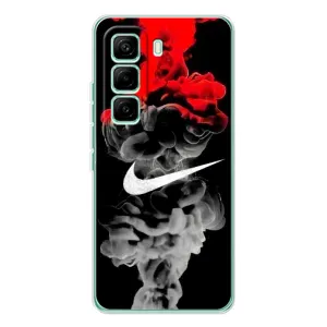 Силиконовый Чехол на Infinix Hot 60 Pro с картинкой Nike (Nike дым)