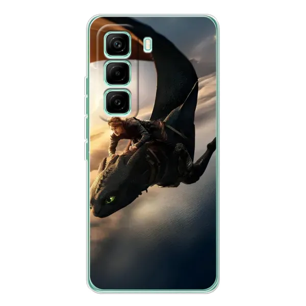 Чехол с рисунком «Полет Беззубика» для Infinix Hot 60 Pro Чехол с рисунком «Полет Беззубика» для Infinix Hot 60 Pro