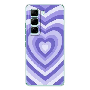 Чохли з тематикою "Маленькі Сердчеки" на Infinix Hot 60 Pro (Серце фіолет)
