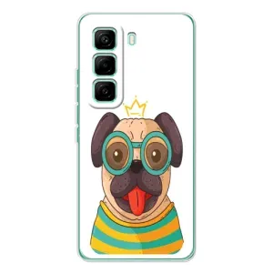 Бампер для Infinix Hot 60 Pro с картинкой "Песики" (Собака Король)
