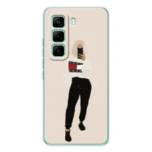 Силіконовый Чохол на Infinix Hot 60 Pro з картинкой Модных девушек (Стильна)
