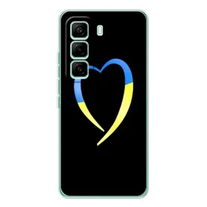 Силиконовый Чехол на Infinix Hot 60 Pro (Я-Украина) (Украинское сердце)