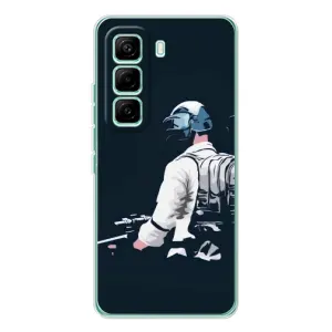 Чохол з картинкою "Герой Pubg" на Infinix Hot 60 Pro (В екіперівці)