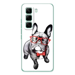 Бампер для Infinix Hot 60 Pro с картинкой "Песики" (В очках)