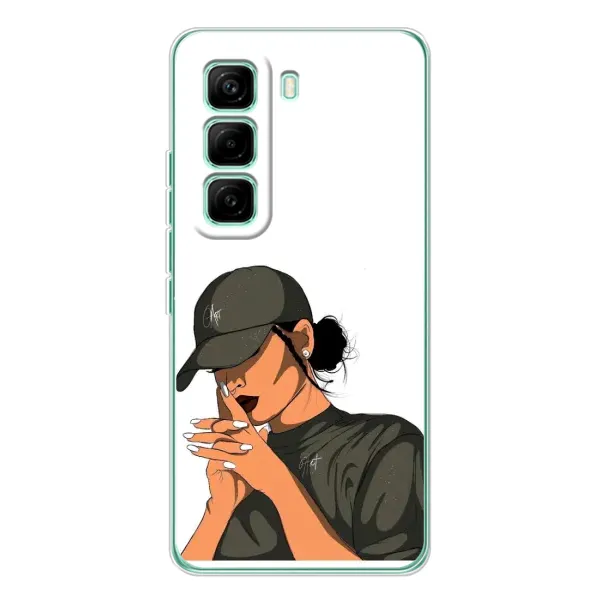 Чехол с рисунком «В зеленом» для Infinix Hot 60 Pro Чехол с рисунком «В зеленом» для Infinix Hot 60 Pro
