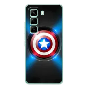 Чохол с Щітом Капітана Америки на Infinix Hot 60 Pro (Яскраий Щит Капітана)