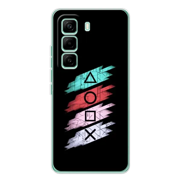 Чехол с рисунком «Значки Sony» для Infinix Hot 60 Pro Чехол с рисунком «Значки Sony» для Infinix Hot 60 Pro