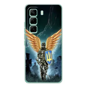 Патріотичний Чохол для Infinix Hot 60 Pro (ЗСУ з крильми)
