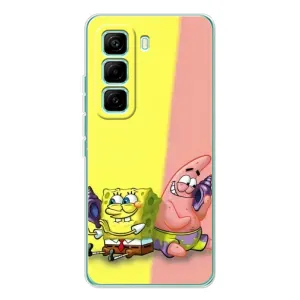 Чехлы с Патриком на Infinix Hot 60 Pro (Звонок)