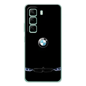 Силіконовий бампер з картинкою машини на Infinix Hot 60 (Чорний BMW)
