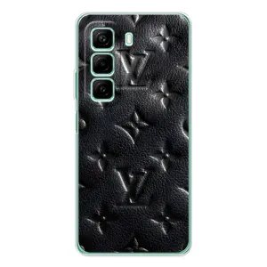 Текстурный Чехол Louis Vuitton для Инфиникс Хот 60 (Черный ЛВ)