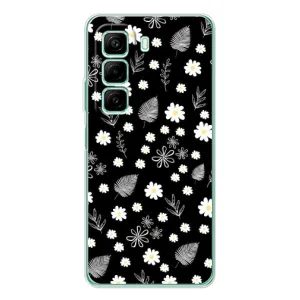 Чохли з тематикою "КВІТИ" на Infinix Hot 60 (цвітіння на чорному)