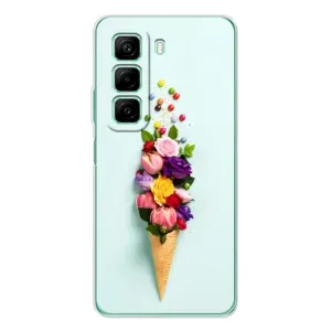 Чохли з тематикою "КВІТИ" на Infinix Hot 60 (Квітка-морозиво)
