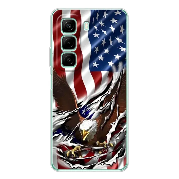Чехол с рисунком «Флаг USA» для Infinix Hot 60 Чехол с рисунком «Флаг USA» для Infinix Hot 60