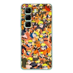 Чехлы с принтом Наруто на Infinix Hot 60 (Коллаж Наруто)