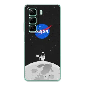 Силіконовый бампер з принтом "Наса" на Infinix Hot 60 (Космонавт NASA)