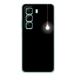 Чехол с картинками на черном фоне для Infinix Hot 60 (Лампочка)