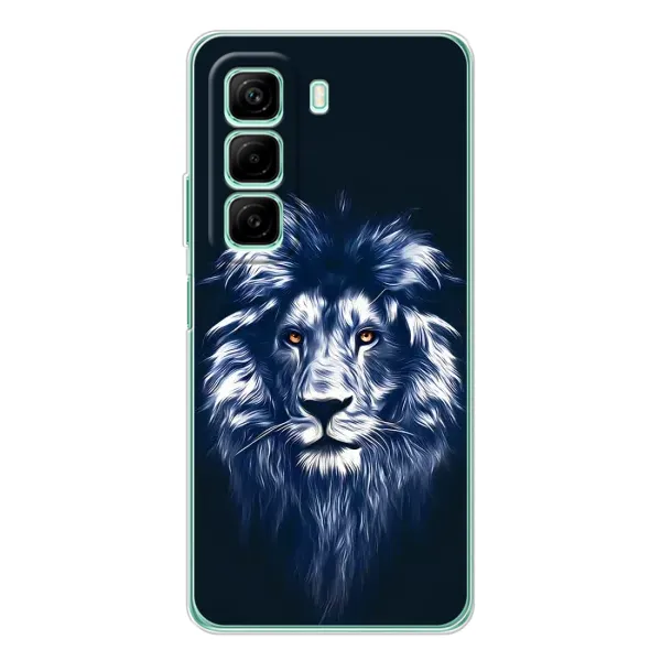 Чехол с рисунком «Лев - синий» для Infinix Hot 60 Чехол с рисунком «Лев - синий» для Infinix Hot 60