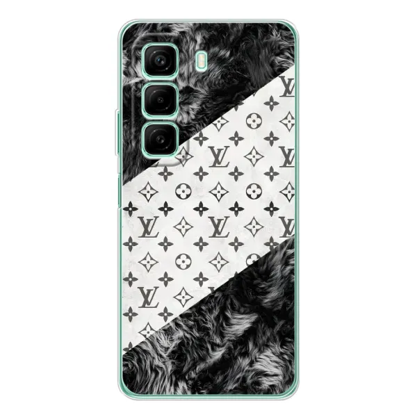 Чехол с рисунком «LV на белом» для Infinix Hot 60 Чехол с рисунком «LV на белом» для Infinix Hot 60