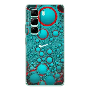 Силиконовый Чехол на Infinix Hot 60 с картинкой Nike (Найк зеленый)