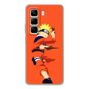 Чехлы с принтом Наруто на Infinix Hot 60 (Силуэт Наруто)