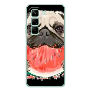 Чохол (ТПУ) Милі песики для Infinix Hot 60 (Смішний Мопс)
