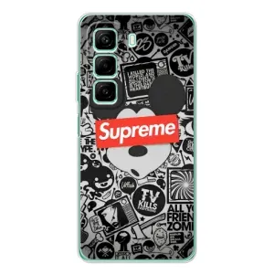 Чехол с Брендами одежды на Инфиникс Хот 60 (Supreme Маус)